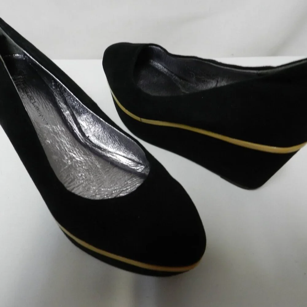 Pilcro & The Letterpress Anthropologie Suede platform wedge heels Size Sz 7